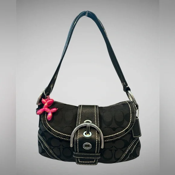 バッグ Coach soho shoulder bag signature 10602 Coach | Bags | Coach Signature Canvas Hobo Bag 602 Black | Poshmark